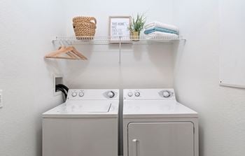 Washer dryer in unit